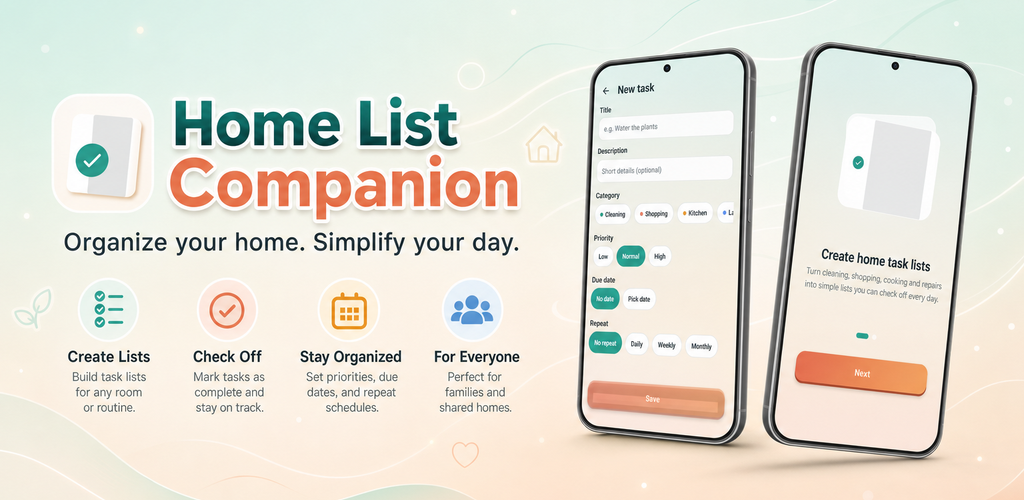 Home List Companion promotional banner